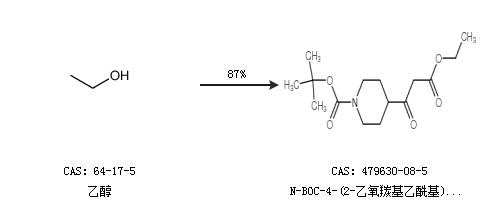 N-BOC-4-(2-乙氧羰基乙?；?哌啶的合成路線有哪些?