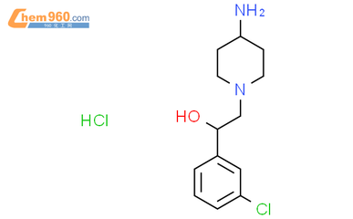 2-(4-氨基-哌啶-1-基)-1-(3-氯-苯基)-乙醇鹽酸鹽